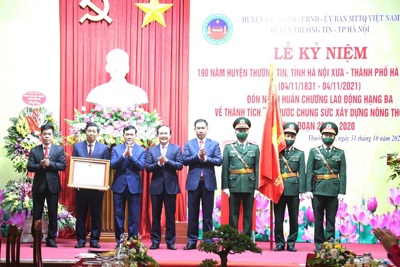 Chủ tịch HĐND TP Nguyễn Ngọc Tuấn: Thường Tín phát huy tốt lợi thế "đất danh hương, trăm nghề" trong phát triển