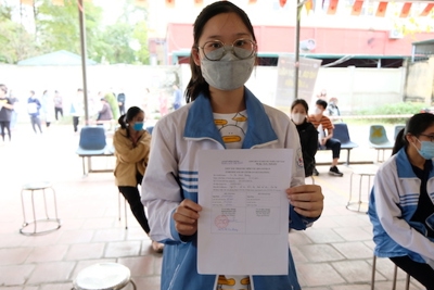 Huyện Sóc Sơn đã tiêm vaccine phòng Covid-19 cho khoảng 16.000 trẻ 15 - 17 tuổi