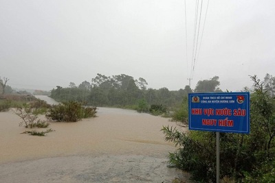 Hà Tĩnh: Mưa lớn gây ngập lụt, chia cắt nhiều tuyến đường tại huyện Hương Sơn