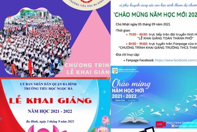 Thầy cô và học sinh Hà Nội háo hức trước Lễ khai giảng đặc biệt năm học 2021-2022
