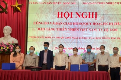 Công bố quy hoạch chi tiết Bảo tàng Thiên nhiên Việt Nam tại huyện Quốc Oai