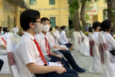 Những ấn tượng trước lễ khai giảng của học sinh Hà Nội từ điểm cầu trường THCS Trưng Vương