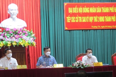 Cử tri huyện Thường Tín mong đại biểu HĐND TP quan tâm đến lĩnh vực giao thông