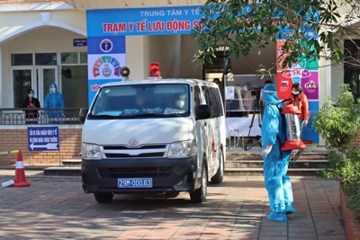 Thị xã Sơn Tây tổ chức diễn tập vận hành hoạt động trạm y tế lưu động