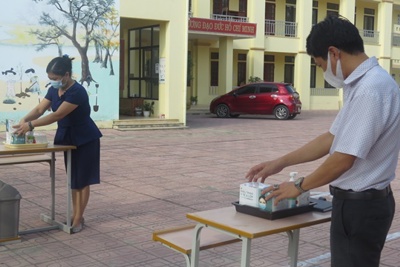 Huyện Phú Xuyên chuẩn bị chu đáo phương án đón học sinh lớp 9 trở lại học tại trường từ 22/11