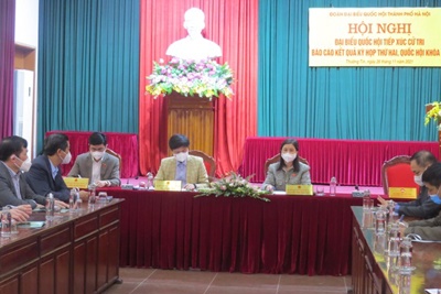 Cử tri 4 huyện phía Nam TP Hà Nội kiến nghị Quốc hội quan tâm đến lĩnh vực giao thông