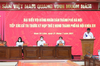Lịch tiếp xúc cử tri của đại biểu HĐND TP Hà Nội trước kỳ họp thứ 3 HĐND Thành phố khóa XVI