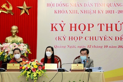 HĐND tỉnh Quảng Ngãi thông qua nhiều nghị quyết có tính chiến lược lâu dài