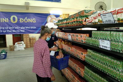 Siêu thị mini 0 đồng về huyện Phú Xuyên: Chia gánh nặng, tiếp sức mạnh chiến thắng đại dịch