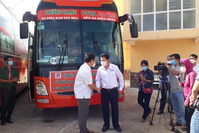 Phú Yên đưa 400 công dân sinh sống tại Bà Rịa - Vũng Tàu về quê