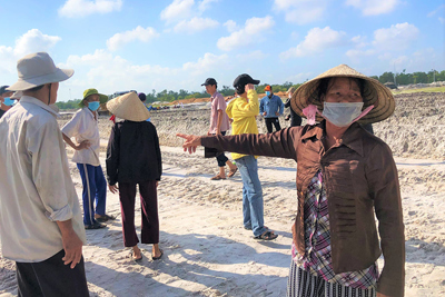 Quảng Nam: Người dân ngăn cản thi công dự án khu công nghiệp Tam Thăng 2 để đòi đền bù