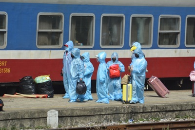 Quảng Trị thuê tàu hỏa đưa khoảng 500 người dân về quê