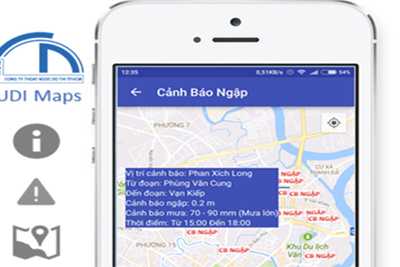 TP Hồ Chí Minh: Người dân có thể tránh ngập bằng smartphone