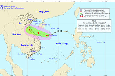 Áp thấp nhiệt đới đổi hướng có khả năng mạnh lên thành bão