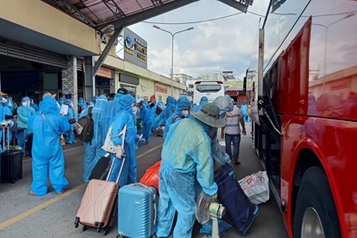 Hãng xe khách Phương Trang hỗ trợ đưa 650 công dân từ Đồng Nai về quê Phú Yên tránh dịch Covid-19