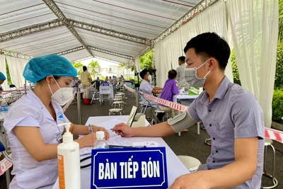 Huyện Thạch Thất: Tiêm trả mũi 2 vaccine phòng Covid-19 cho trên 21.900 người
