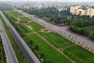 Đầu tư giai đoạn 2 đường trục khu đô thị mới Mê Linh đoạn xen kẹp qua Hà Nội