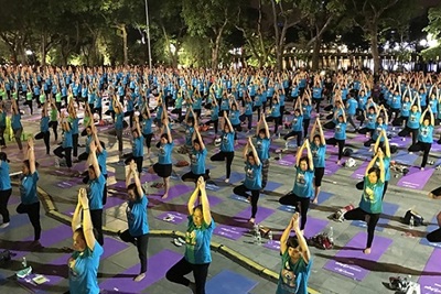 Hà Nội: 1.000 người dân tham gia đồng diễn Yoga