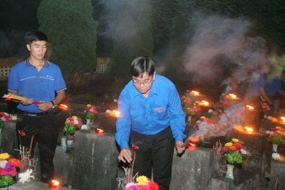 Tuổi trẻ Thủ đô tri ân các anh hùng liệt sỹ tại huyện Vị Xuyên