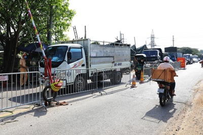 Huyện Đông Anh: Tăng cường kiểm soát người và phương tiện từ vùng dịch