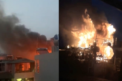 Hà Nội: Cháy dữ dội tại ngôi nhà ở ngõ phố Khâm Thiên