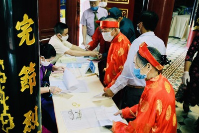 Quận Thanh Xuân có 172.852 cử tri bỏ phiếu, đạt tỷ lệ 96,45%