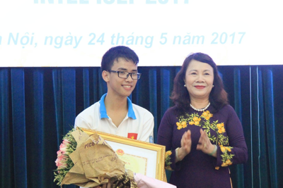 Học sinh Việt Nam đứng thứ 3 Hội thi Khoa học kỹ thuật Quốc tế 2017