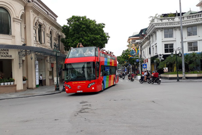 Cận cảnh tuyến buýt “City Tour” 2 tầng chạy thử nghiệm