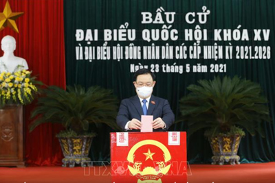 Chủ tịch Quốc hội Vương Đình Huệ: Qua ngày bầu cử, thấy được sức mạnh của khối đại đoàn kết cả dân tộc Việt Nam