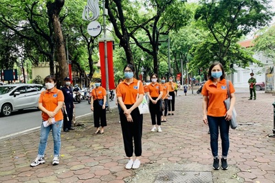 Toàn thành phố Hà Nội diễn tập phòng, chống dịch cho kỳ thi lớp 10 THPT
