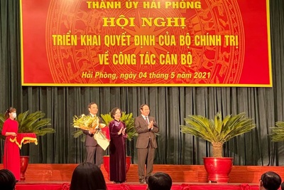 Ông Trần Lưu Quang được điều động làm Bí thư Thành ủy Hải Phòng