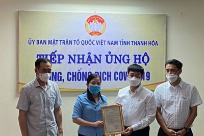 Tập đoàn Sun Group ủng hộ Thanh Hóa 10 tỷ đồng cho Quỹ phòng chống dịch Covid-19