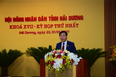Ông Phạm Xuân Thăng tái đắc cử Chủ tịch HĐND tỉnh Hải Dương