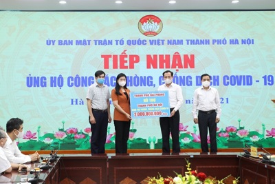 Ủy ban MTTQ Việt Nam TP Hà Nội tiếp nhận hơn 7,1 tỷ đồng cho công tác phòng chống dịch Covid-19