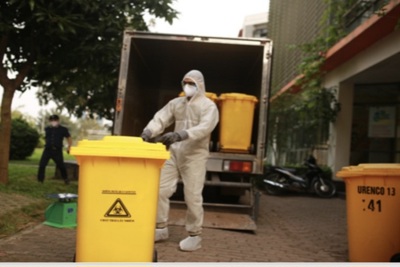 Xử lý rác thải khu dân cư cách ly: Không để lây lan, phát tán mầm bệnh ra cộng đồng