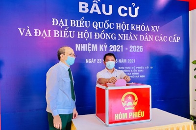 Hà Nội: Kỳ bầu cử đặc biệt tại tổ dân phố số 10 phường Liễu Giai