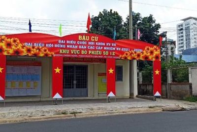Bình Dương: TP Thủ Dầu Một tổ chức thi trang trí các tuyến đường và địa điểm bầu cử