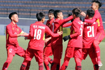 Tinh thần thi đấu của các cầu thủ U16 Việt Nam rất đáng khen ngợi