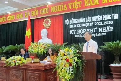 Ông Doãn Trung Tuấn tiếp tục được bầu làm Chủ tịch UBND huyện Phúc Thọ