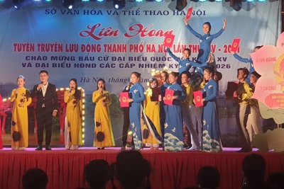 Khai mạc liên hoan tuyên truyền lưu động thành phố Hà Nội năm 2021