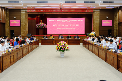 Hội nghị lần thứ 4 Ban Chấp hành Đảng bộ TP Hà Nội: Xem xét Nghị quyết chuyên đề về công tác cán bộ