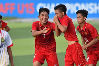 U15 Việt Nam có chiến thắng thứ hai liên tiếp tại giải U15 AFF 2017