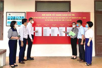 Huyện Sóc Sơn: Bảo đảm an toàn phòng, chống dịch Covid-19 cho bầu cử