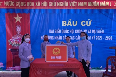 Hà Tĩnh: 94,33% cử tri đã đi bỏ phiếu