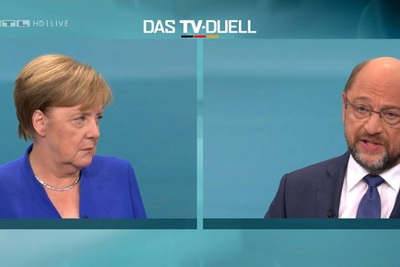Bà Merkel áp đảo đối thủ trong cuộc tranh luận trực tiếp