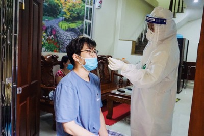 Hà Nội: Xét nghiệm 31 F1 liên quan 2 bệnh nhân Covid-19 tại ngõ 47 Khương Trung, quận Thanh Xuân
