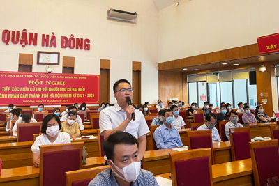 Hà Đông: Cử tri đặt nhiều nguyện vọng với các ứng cử viên đại biểu Hội đồng Nhân dân Thành phố Hà Nội