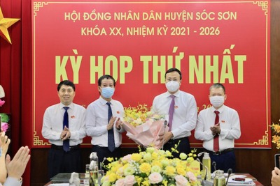 Ông Phạm Quang Thanh được bầu làm Chủ tịch HĐND huyện Sóc Sơn khóa XX