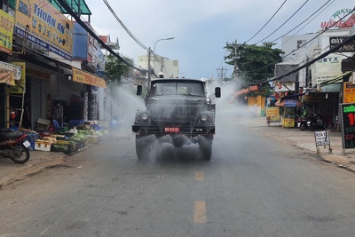 Bộ Tư lệnh TP Hồ Chí Minh phun khử khuẩn toàn thành phố từ ngày mai (23/7)
