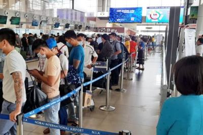 Dự kiến, khách qua sân bay Nội Bài tăng 40% trong đợt nghỉ lễ 30/4 và 1/5